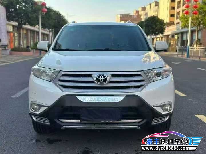 14年丰田汉兰达轿车抵押车出售