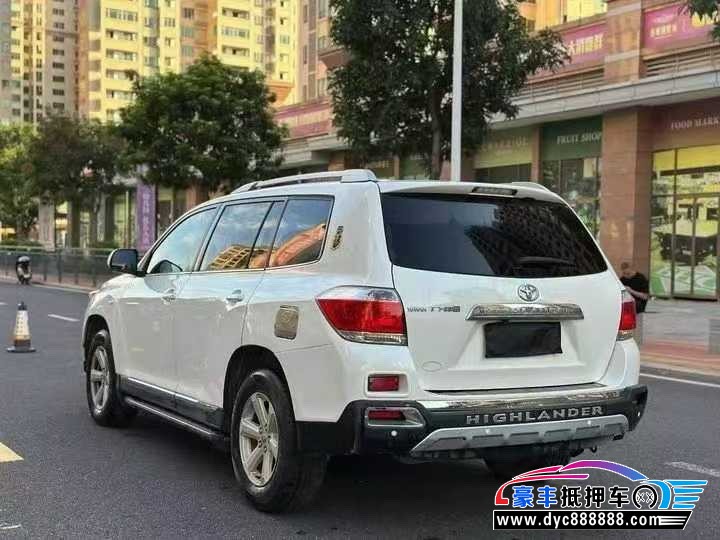 14年丰田汉兰达轿车抵押车出售