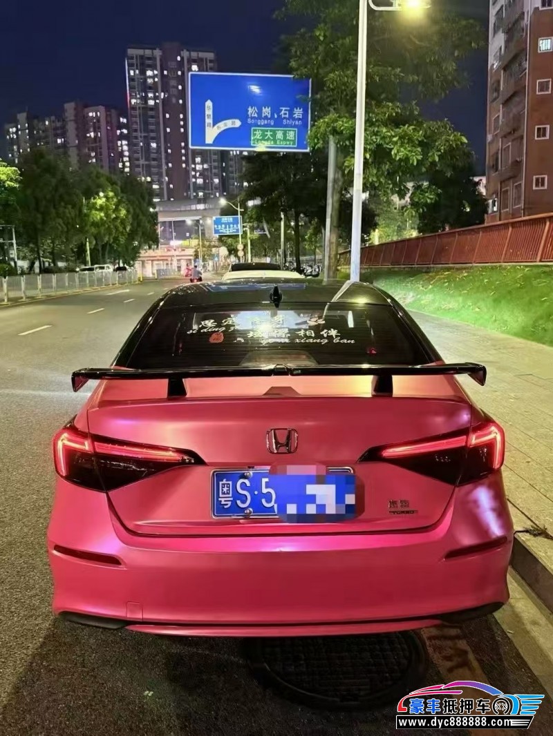 21年本田思域轿车抵押车出售