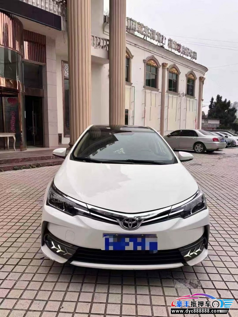 17年丰田卡罗拉轿车抵押车出售