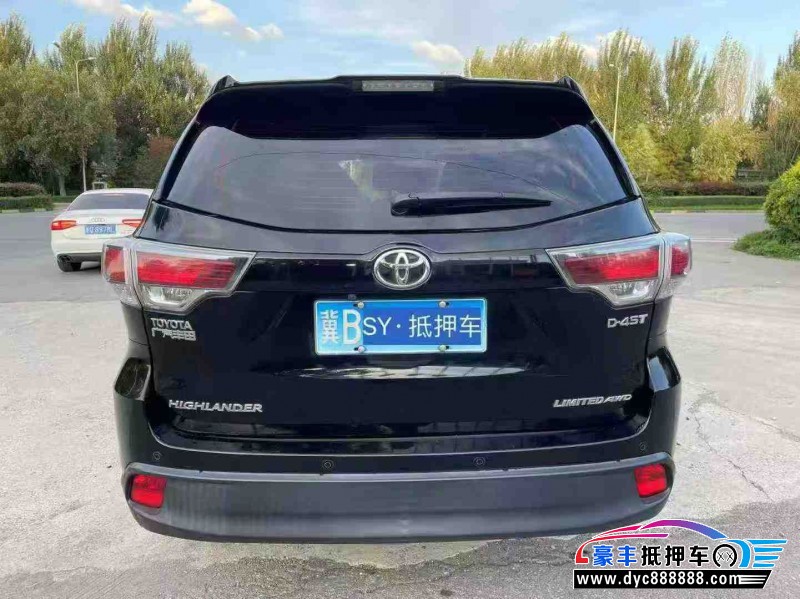 16年丰田汉兰达轿车抵押车出售