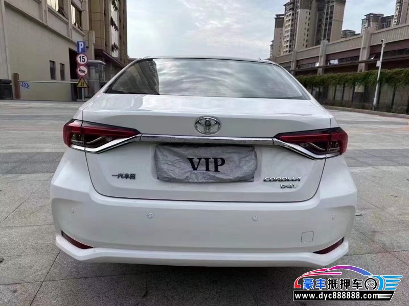 21年丰田卡罗拉轿车抵押车出售