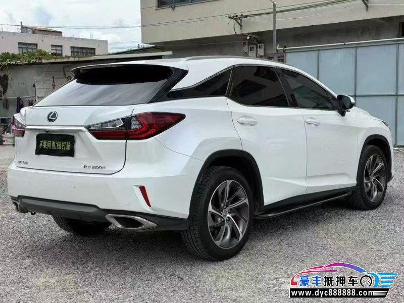 17年雷克萨斯RX轿车抵押车出售