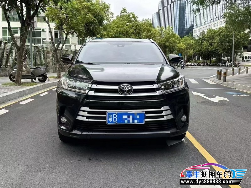 22年丰田汉兰达轿车抵押车出售