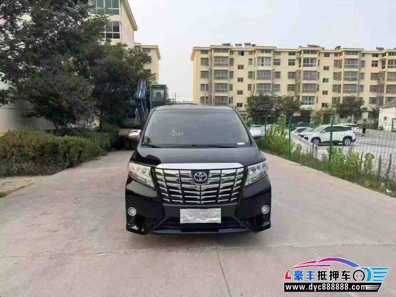 18年丰田埃尔法轿车抵押车出售