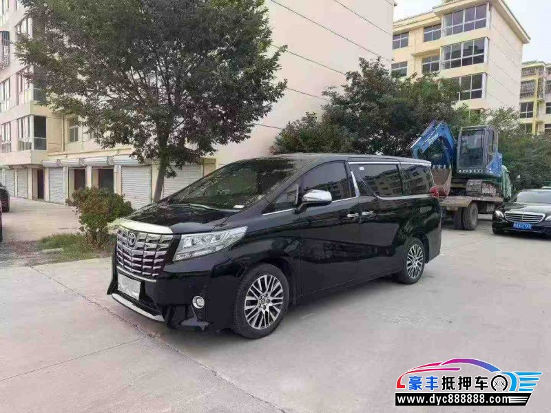 18年丰田埃尔法轿车抵押车出售