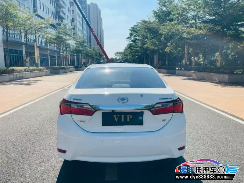 18年丰田卡罗拉轿车抵押车出售