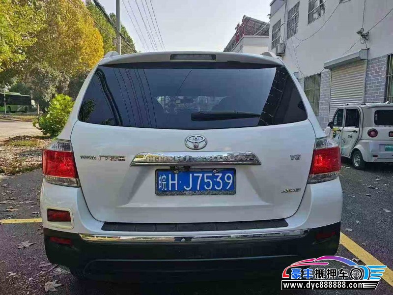 13年丰田汉兰达SUV抵押车出售