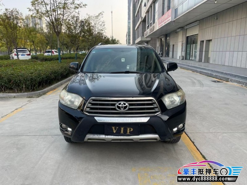 12年丰田汉兰达轿车抵押车出售