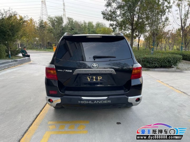 12年丰田汉兰达轿车抵押车出售