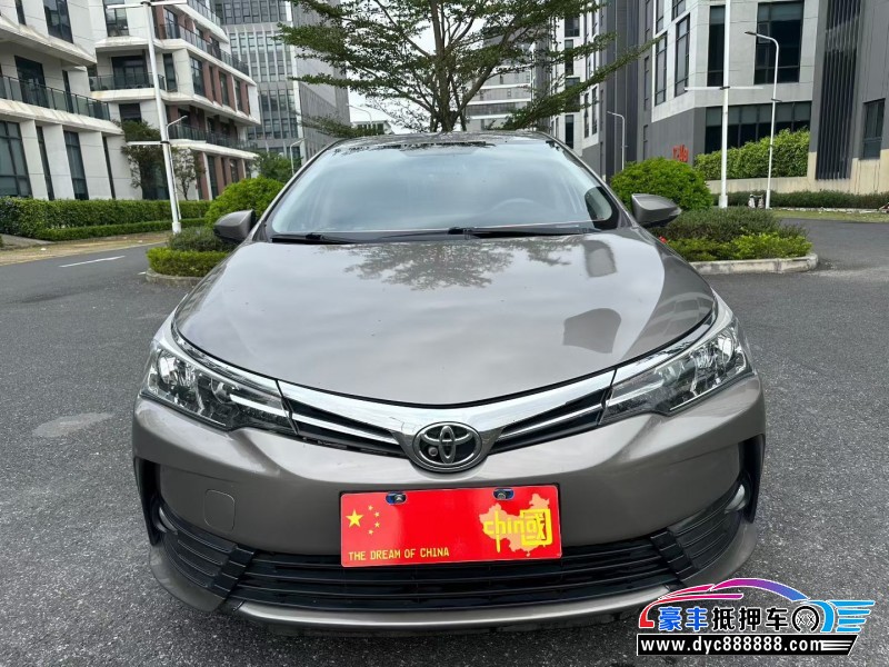 18年丰田卡罗拉轿车抵押车出售