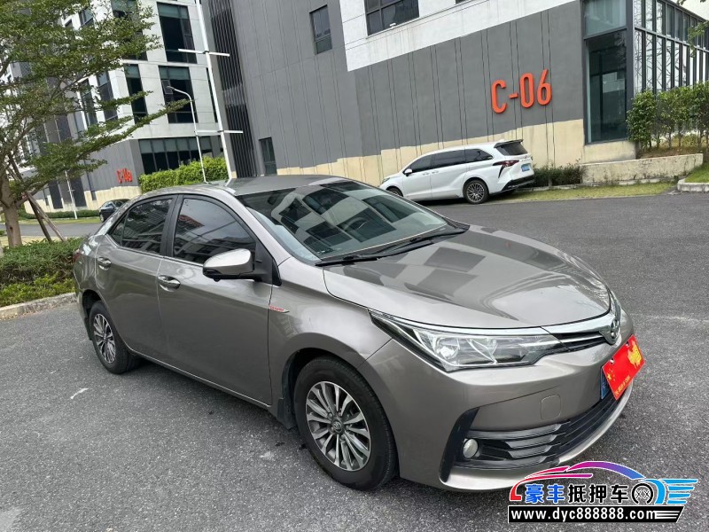 18年丰田卡罗拉轿车抵押车出售