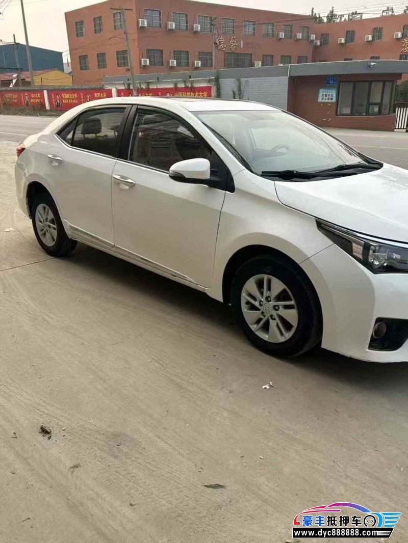 14年丰田卡罗拉轿车抵押车出售