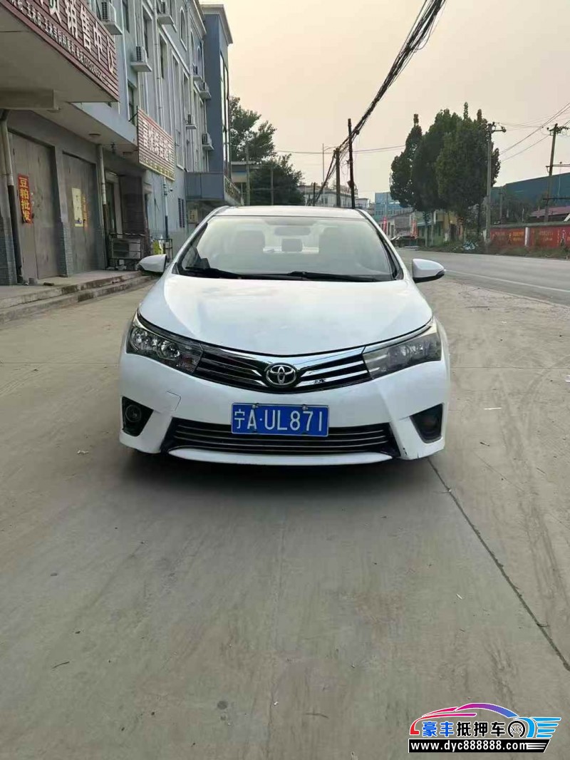 14年丰田卡罗拉轿车抵押车出售