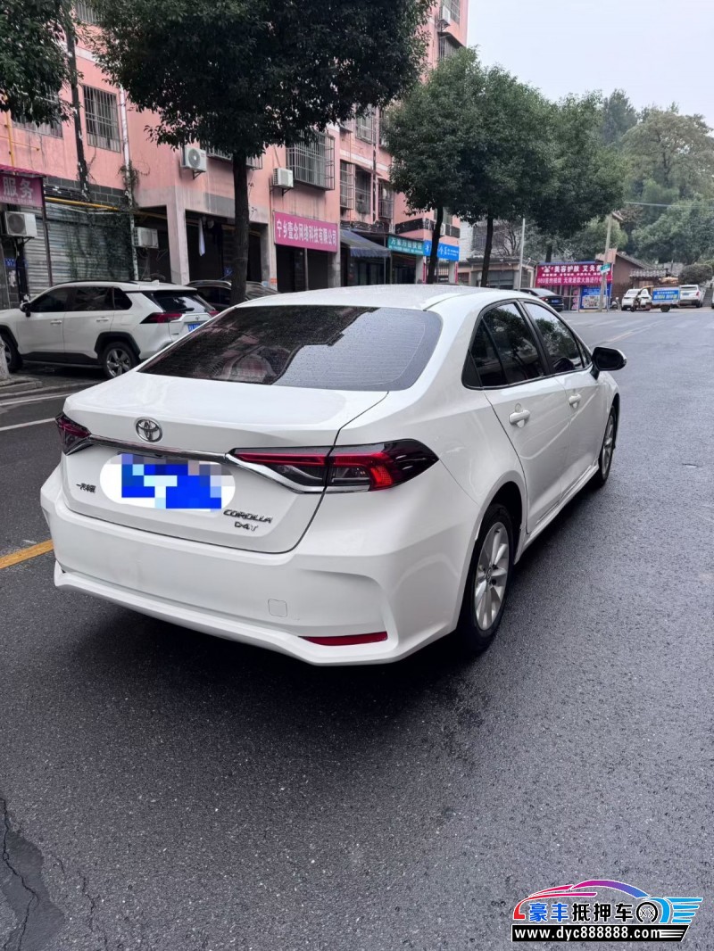 22年丰田卡罗拉轿车抵押车出售
