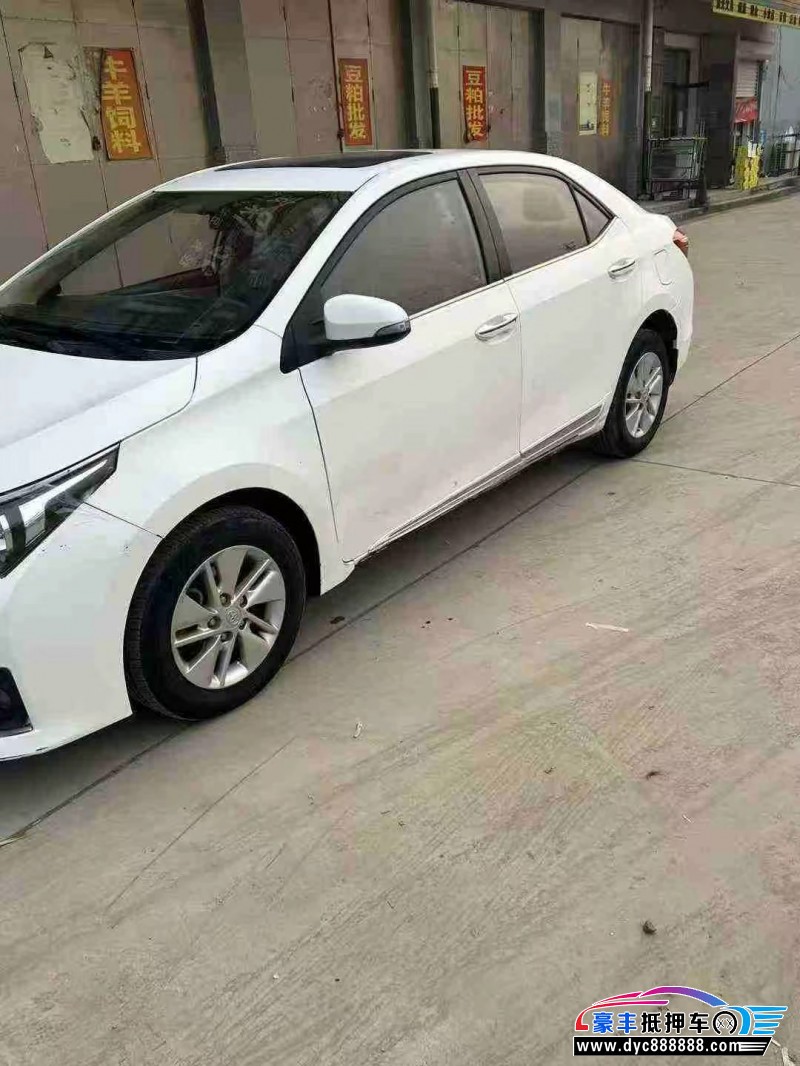 14年丰田卡罗拉轿车抵押车出售