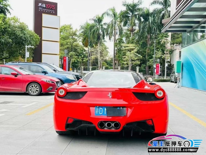11年法拉利458轿车抵押车出售