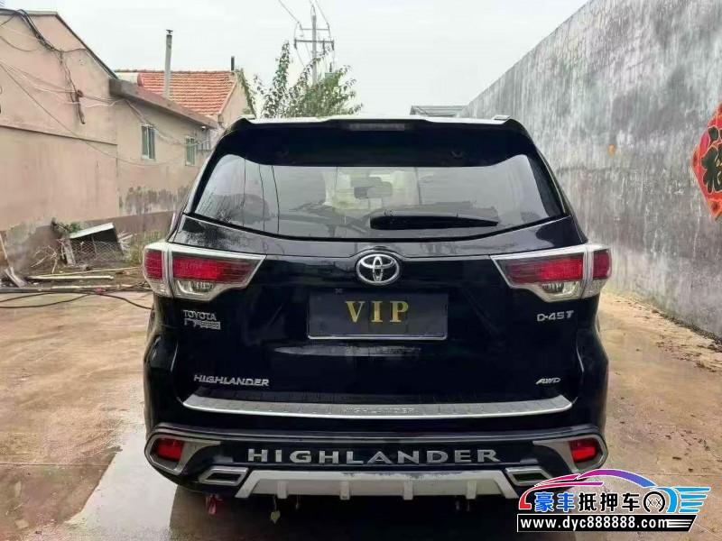 17年丰田汉兰达SUV抵押车出售