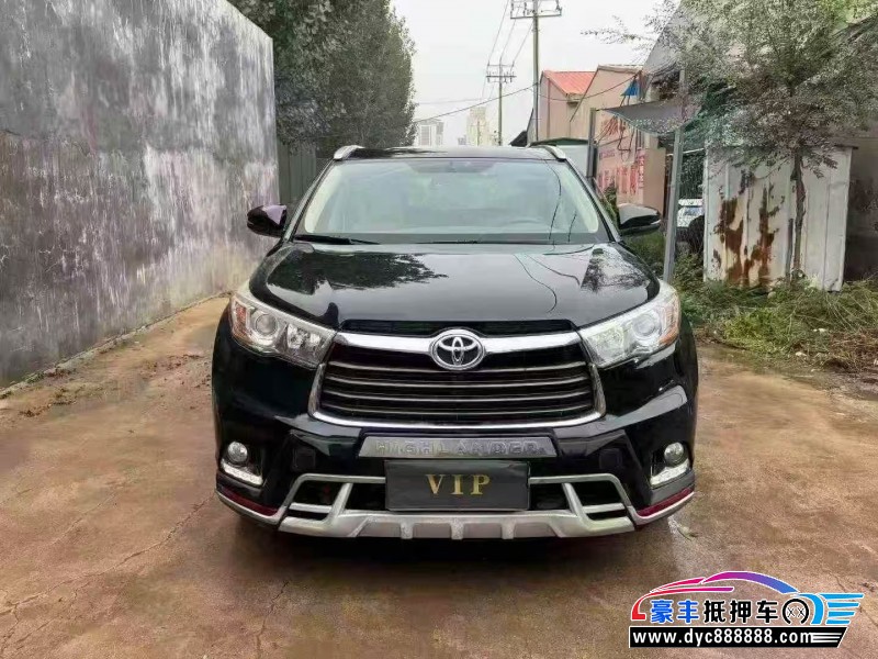 17年丰田汉兰达SUV抵押车出售