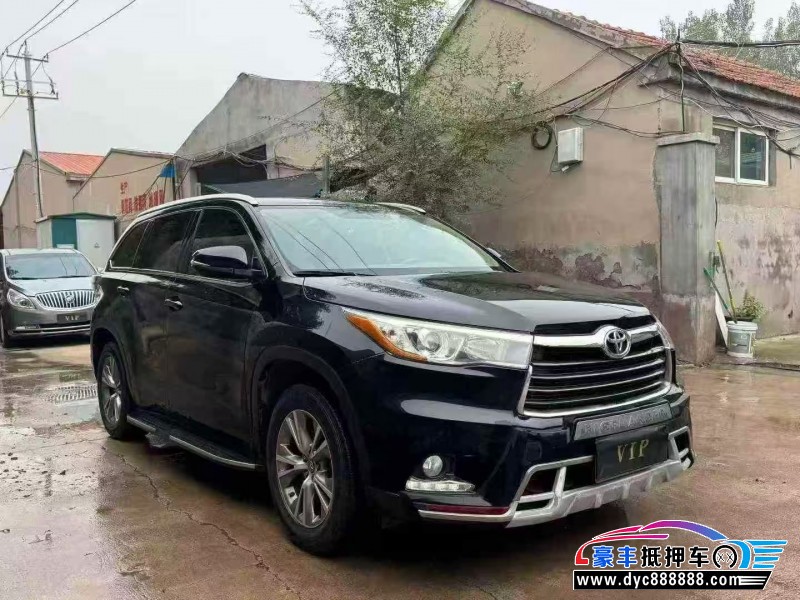 17年丰田汉兰达SUV抵押车出售
