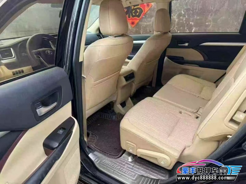 17年丰田汉兰达SUV抵押车出售