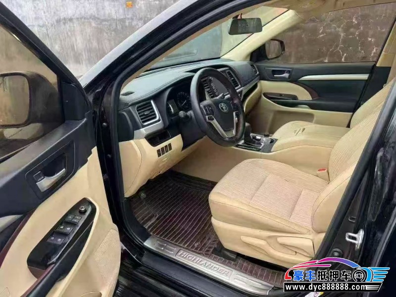 17年丰田汉兰达SUV抵押车出售