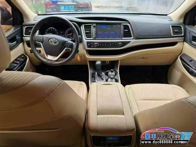 17年丰田汉兰达SUV抵押车出售