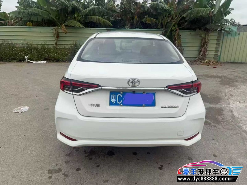 19年丰田卡罗拉轿车抵押车出售