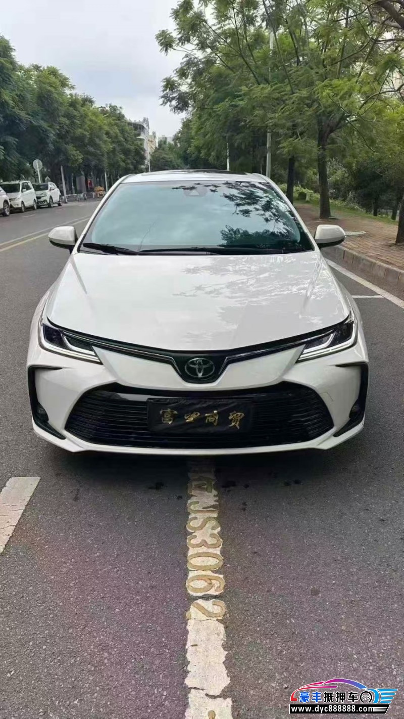 22年丰田卡罗拉轿车抵押车出售