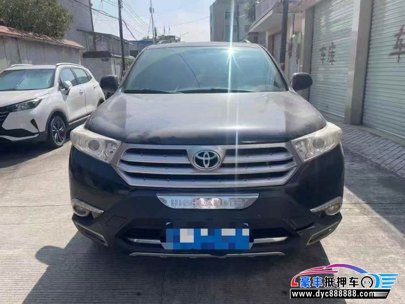 13年丰田汉兰达轿车抵押车出售