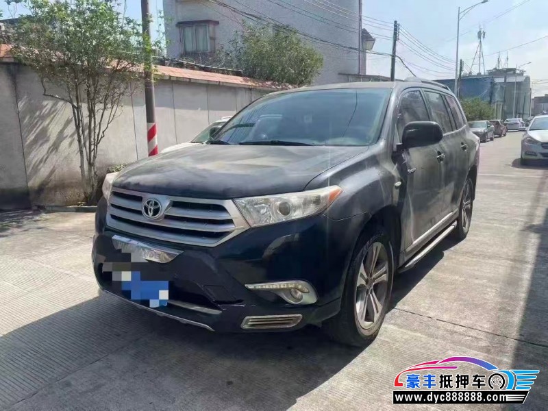 13年丰田汉兰达轿车抵押车出售