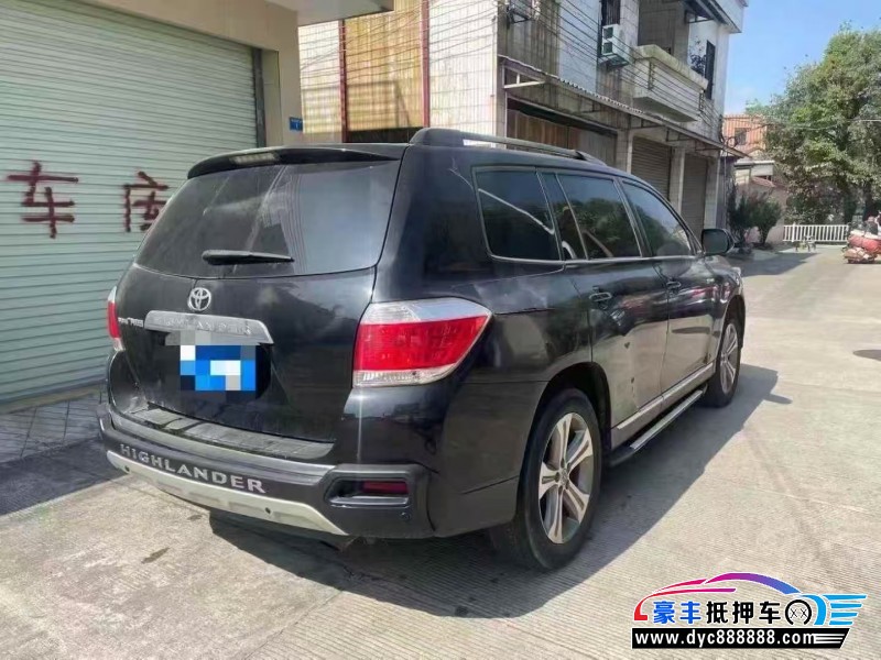 13年丰田汉兰达轿车抵押车出售