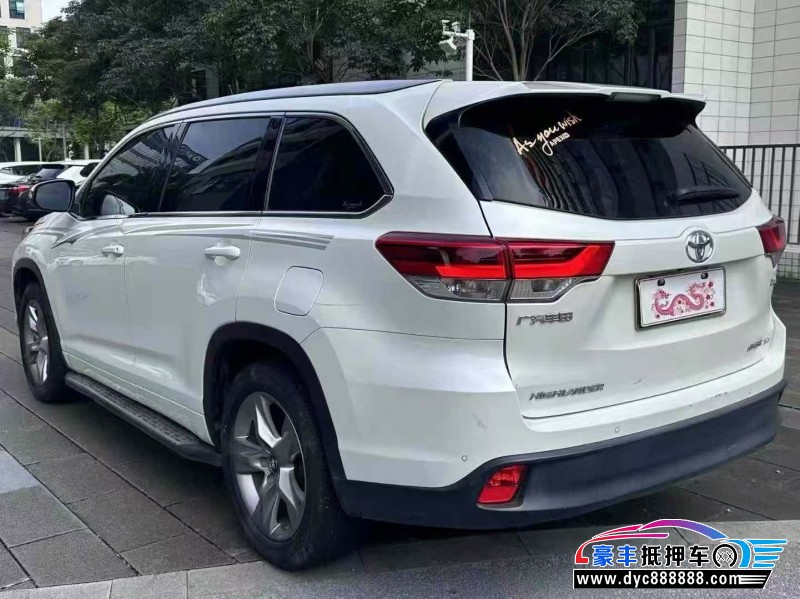 21年丰田汉兰达轿车抵押车出售