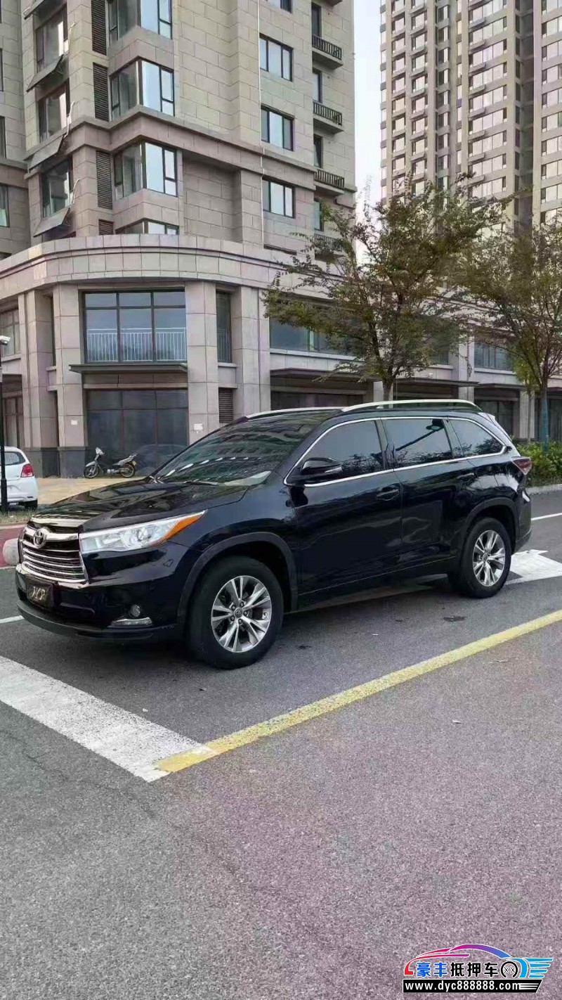 16年丰田汉兰达轿车抵押车出售