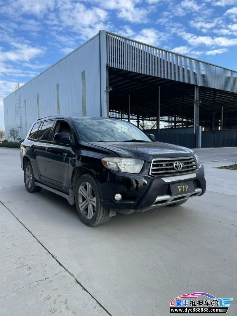 11年丰田汉兰达轿车抵押车出售