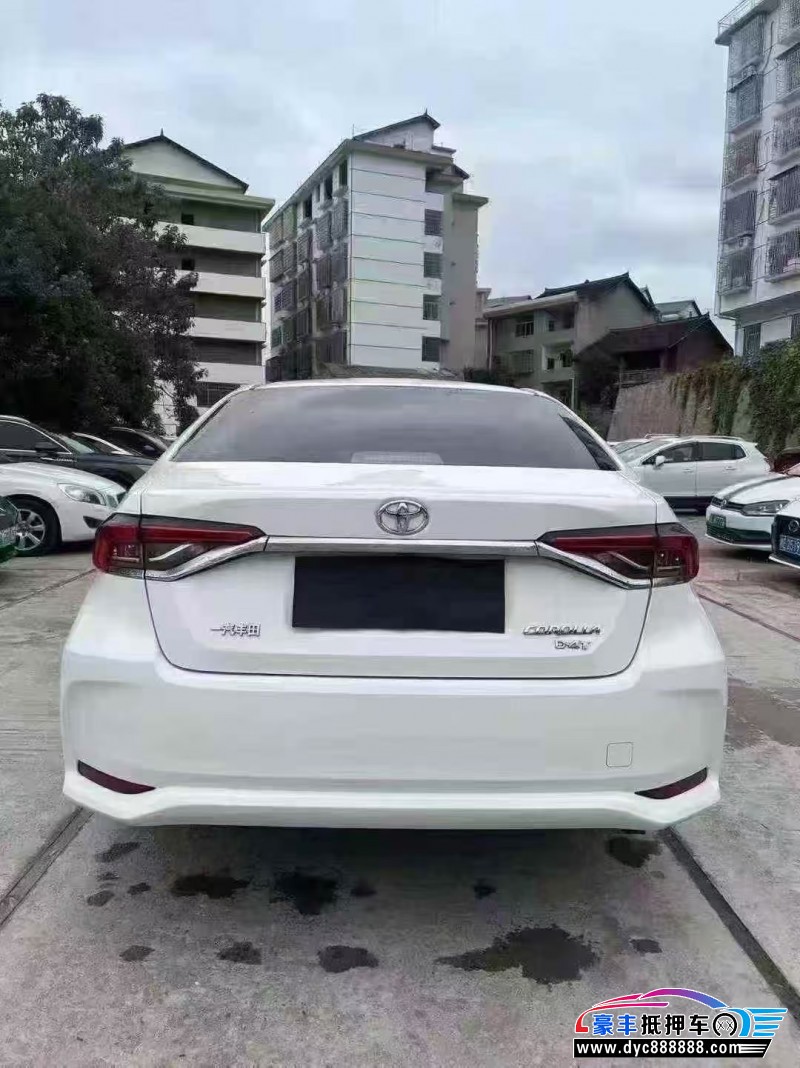 21年丰田卡罗拉轿车抵押车出售