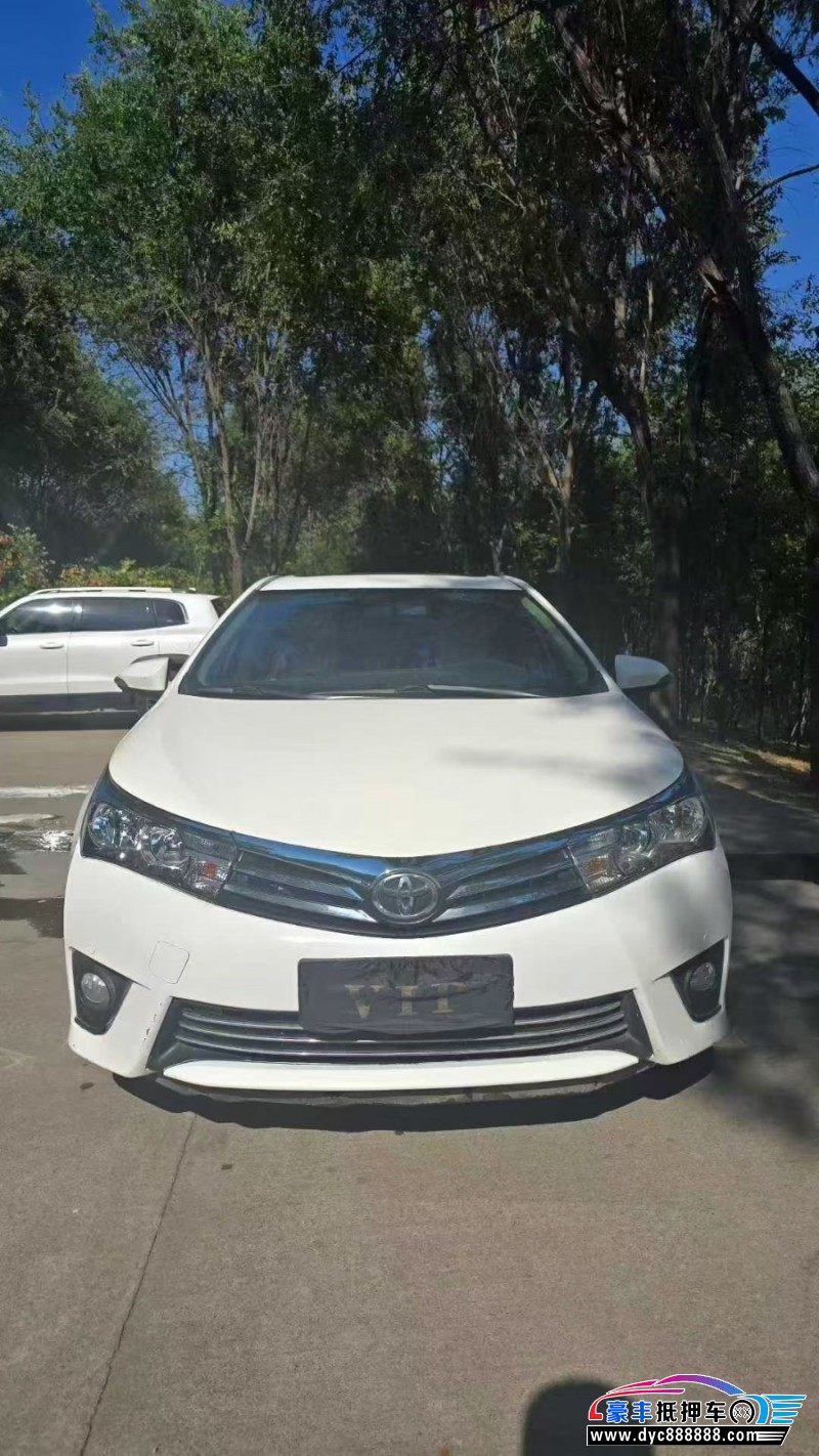 17年丰田卡罗拉轿车抵押车出售