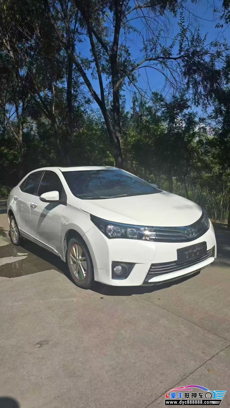 17年丰田卡罗拉轿车抵押车出售