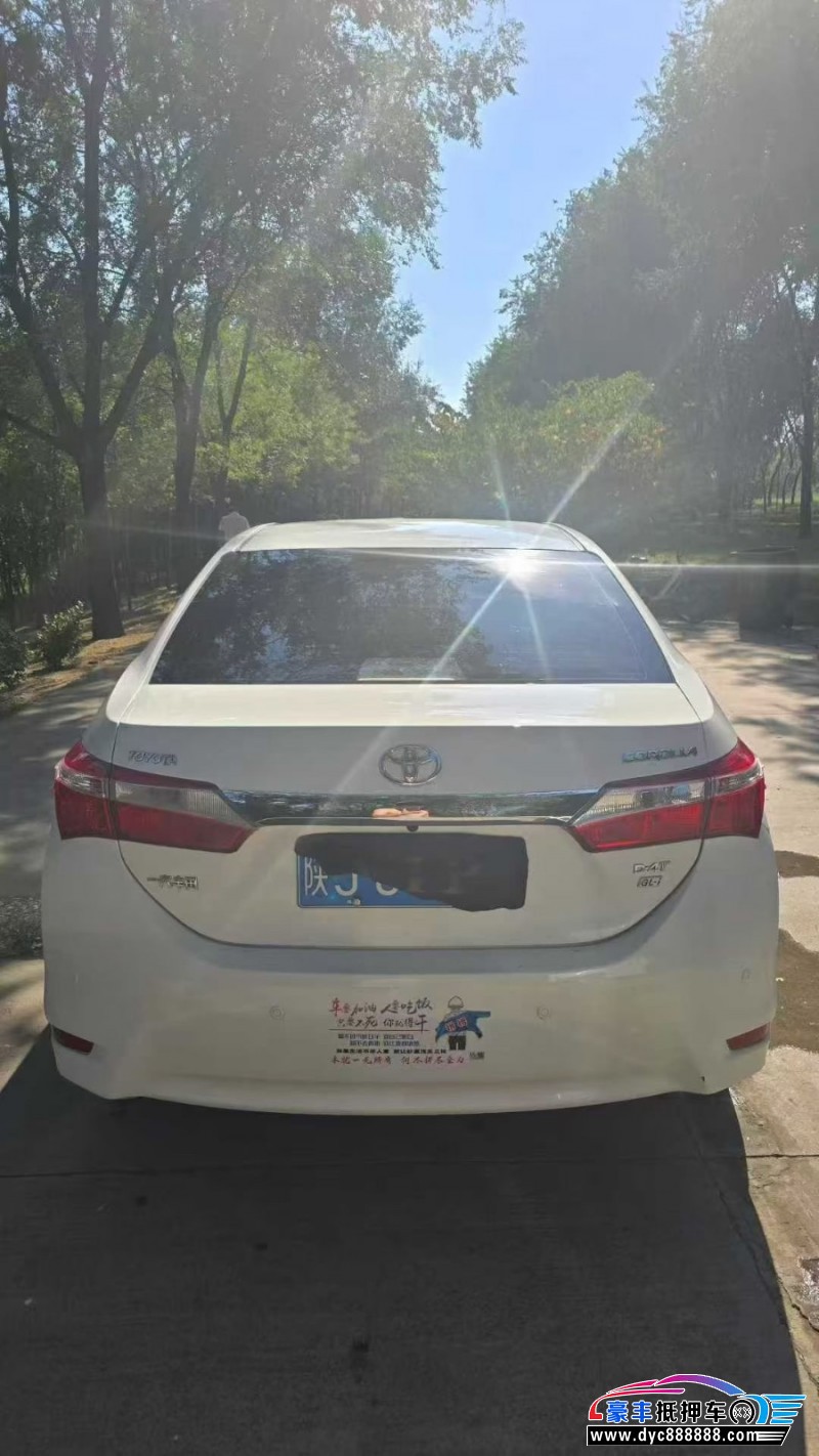 17年丰田卡罗拉轿车抵押车出售