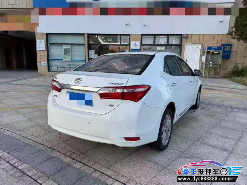 14年丰田卡罗拉轿车抵押车出售