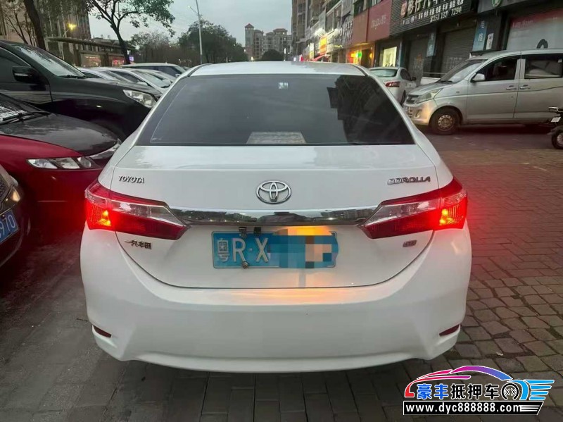 14年丰田卡罗拉轿车抵押车出售