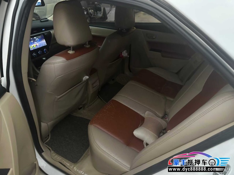 14年丰田卡罗拉轿车抵押车出售