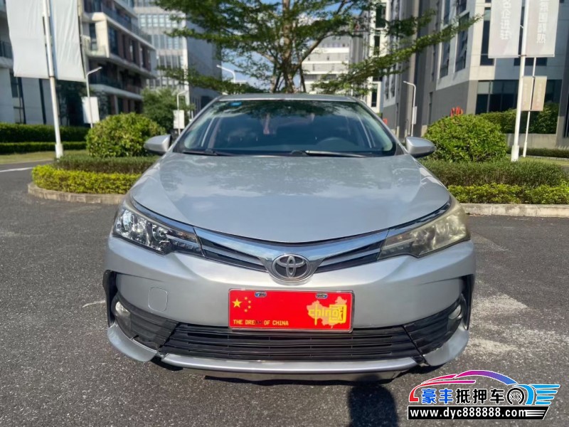 19年丰田卡罗拉轿车抵押车出售
