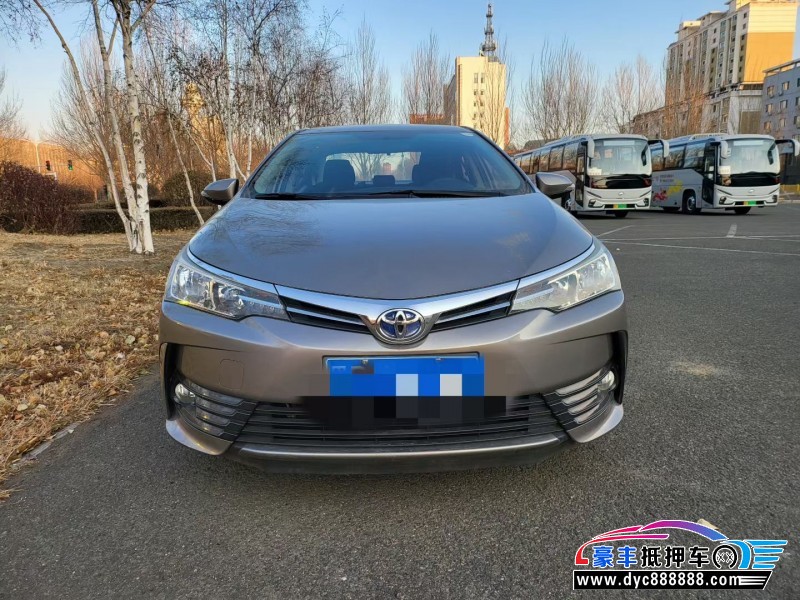 18年丰田卡罗拉轿车抵押车出售