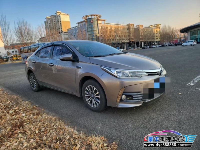 18年丰田卡罗拉轿车抵押车出售