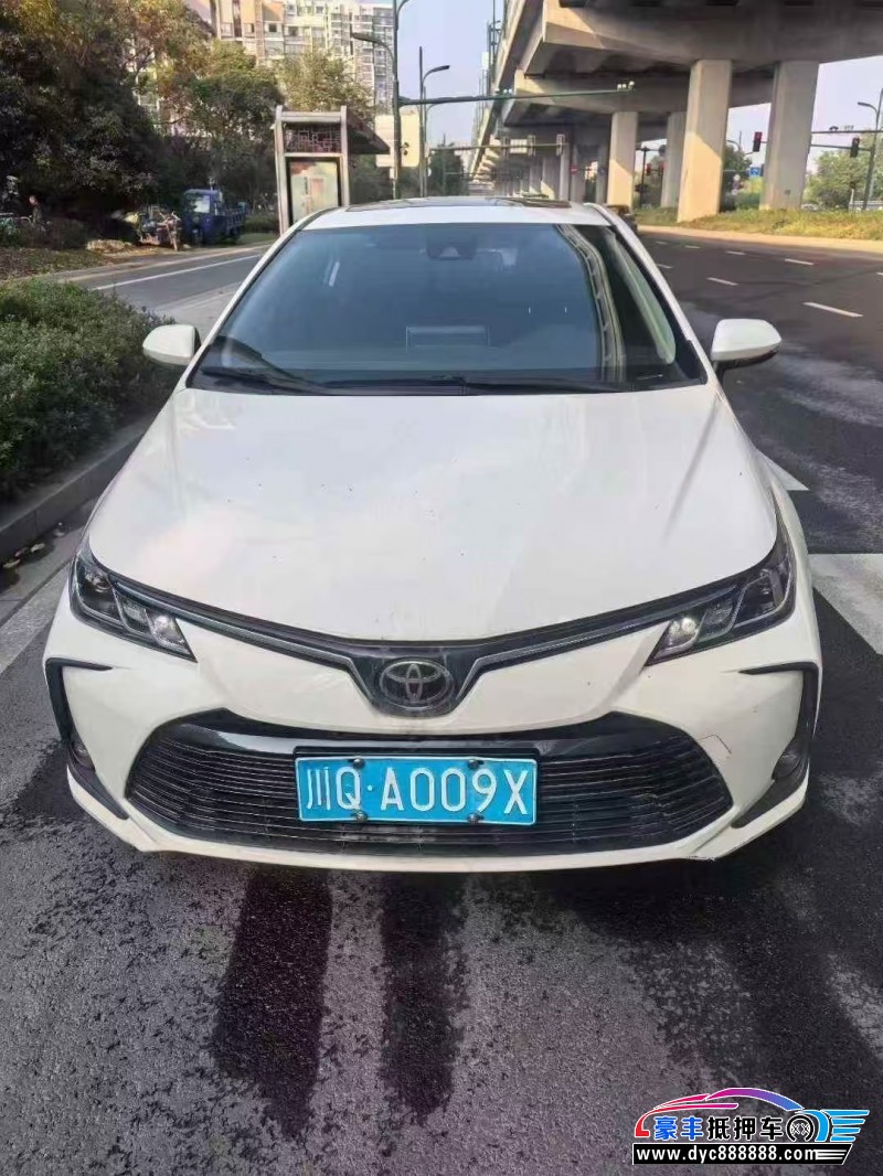 21年丰田卡罗拉轿车抵押车出售