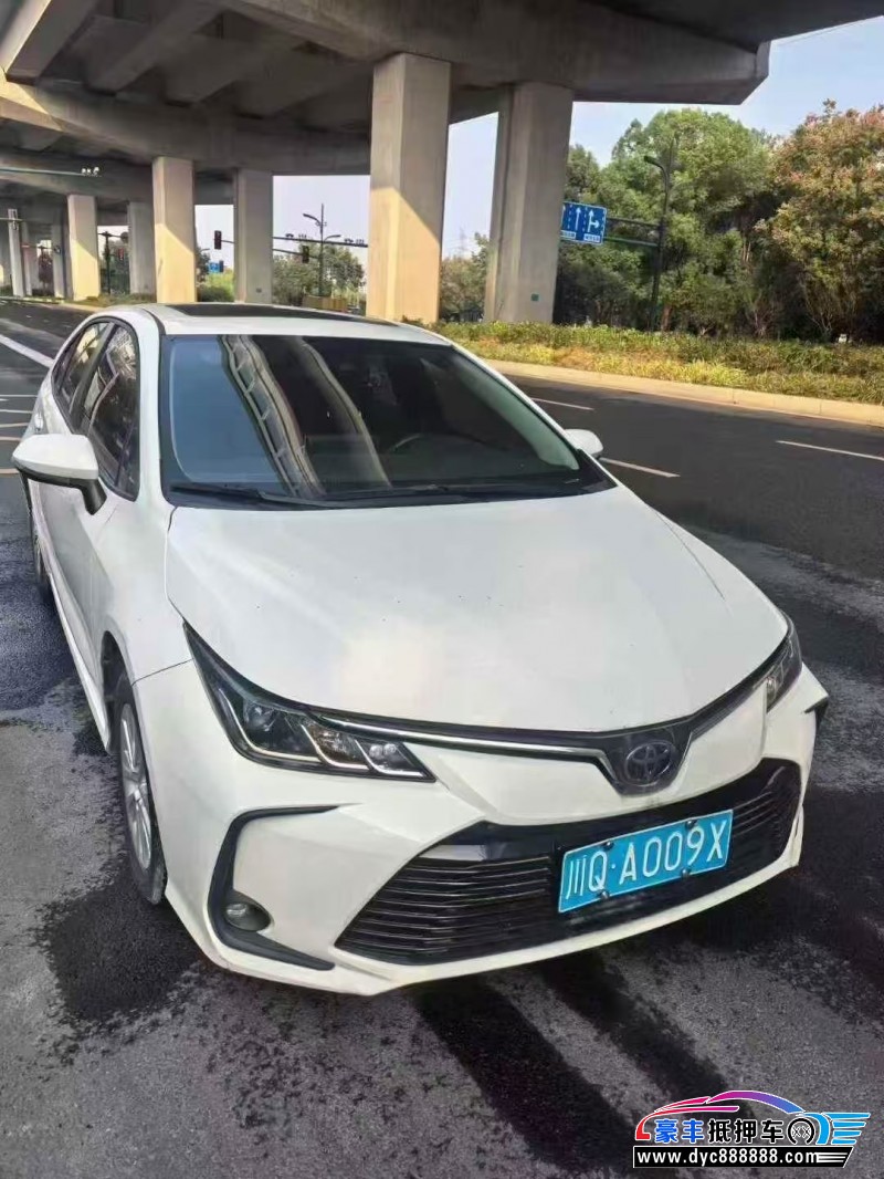 21年丰田卡罗拉轿车抵押车出售