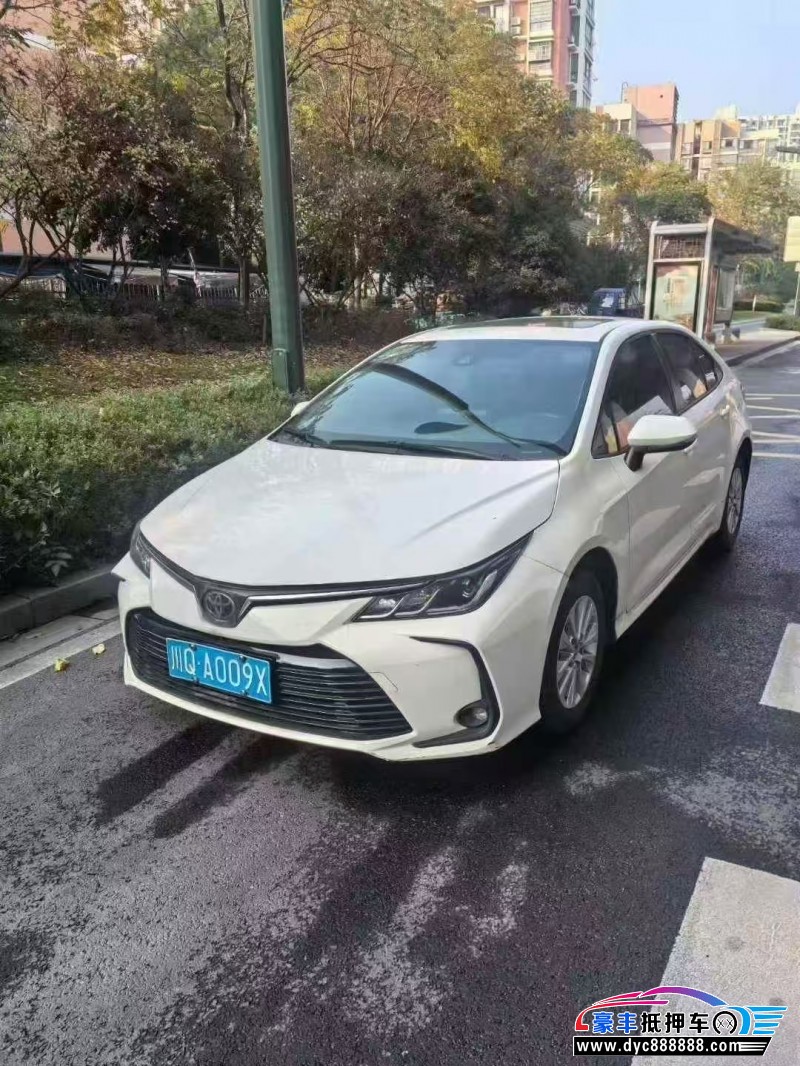 21年丰田卡罗拉轿车抵押车出售