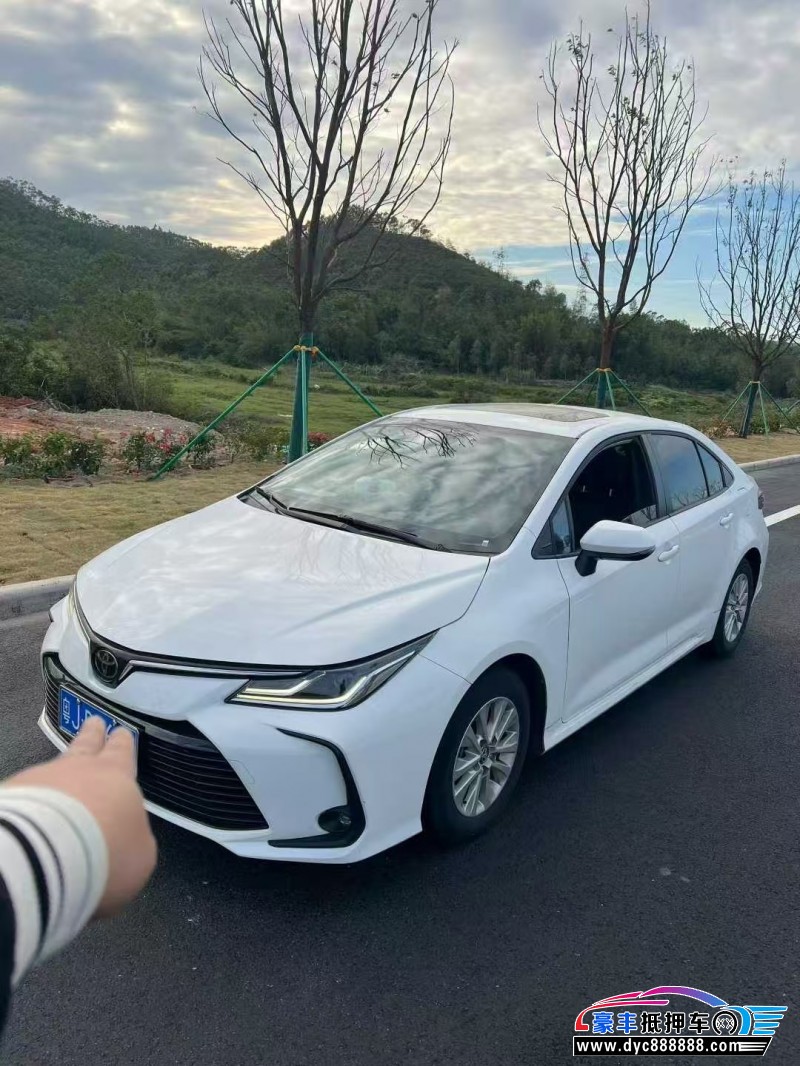 21年丰田卡罗拉轿车抵押车出售