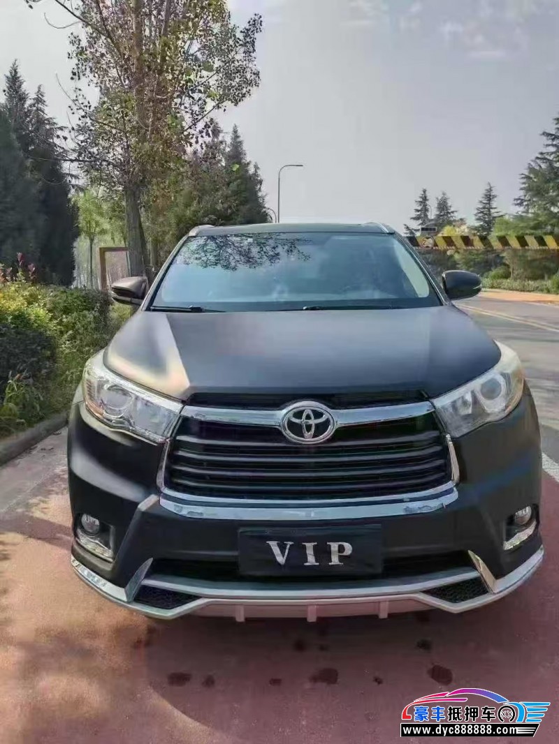 17年丰田汉兰达SUV抵押车出售